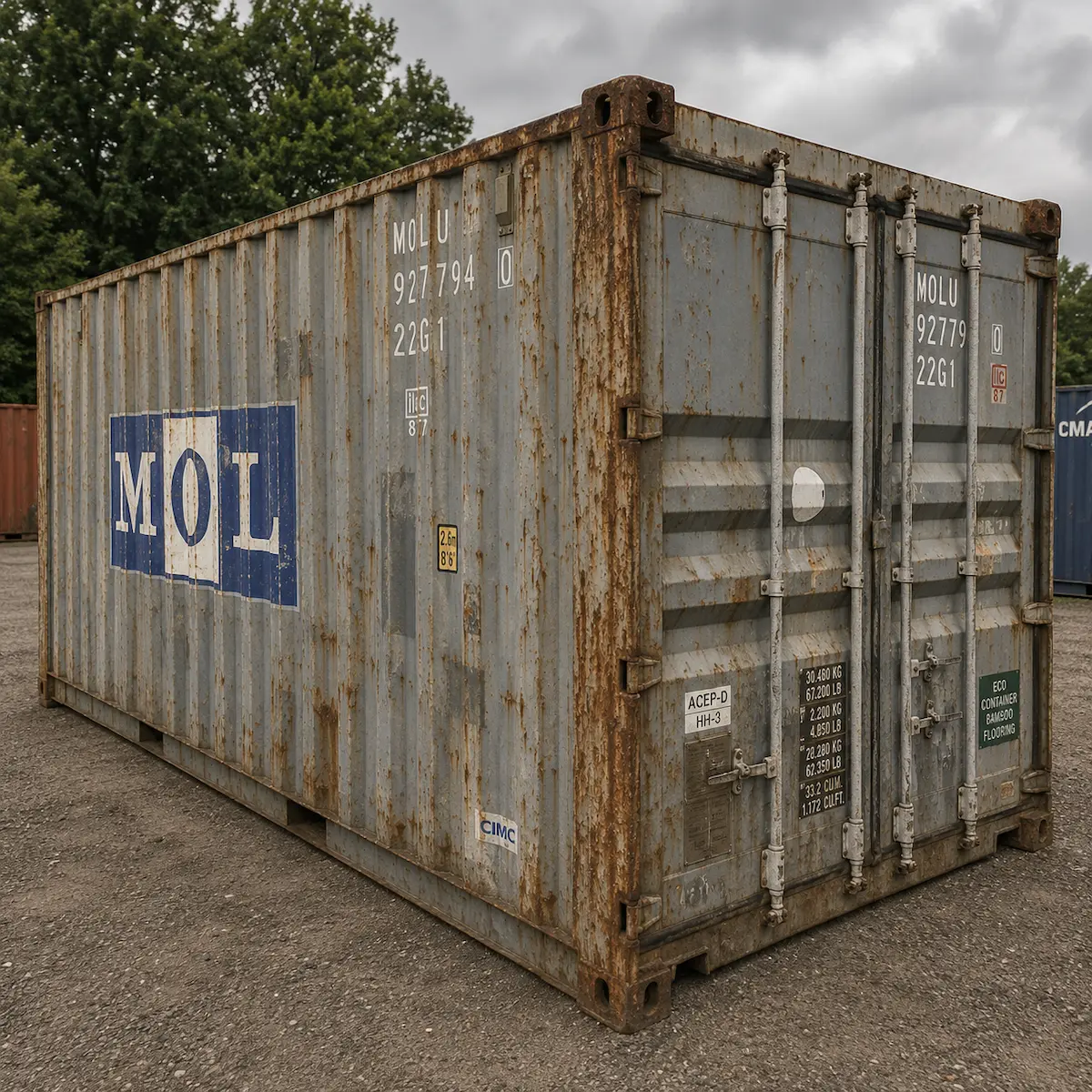 20ft watertight container blue 2446 - QLD depot, Australia