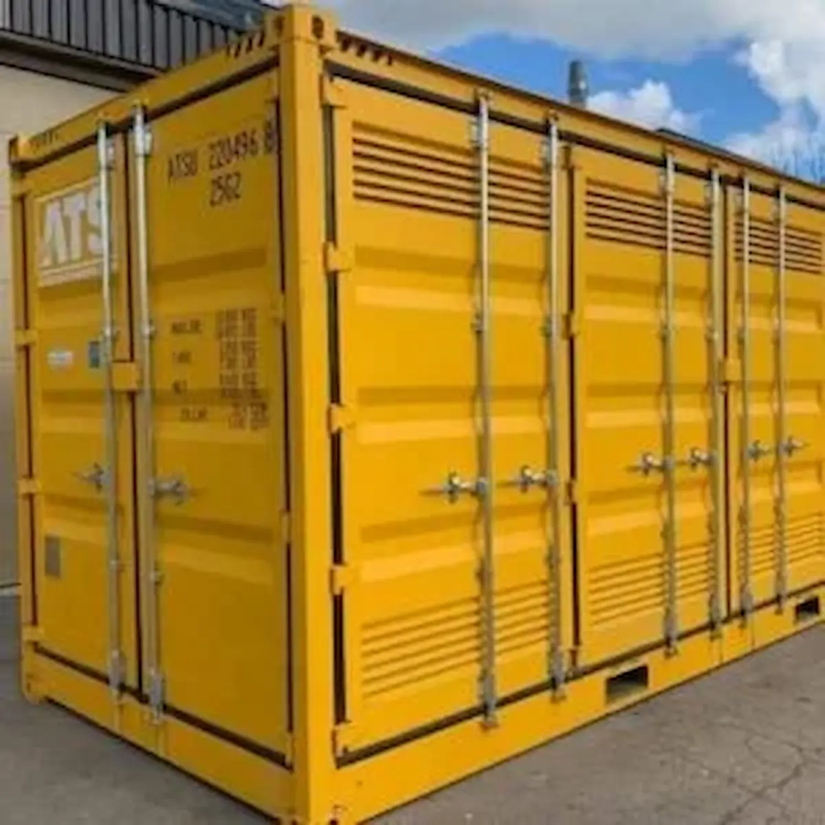 30ft new one-trip cut down shipping container, yellow, Lowood QLD