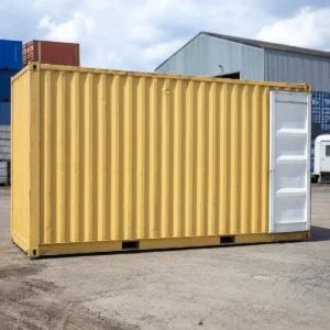 30ft used shipping container yellow — bulk WWT unit