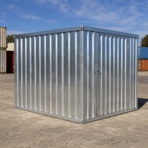 assembled 3m x 2.1m galvanised flat pack storage container, Lowood QLD