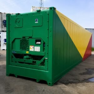 40ft high cube reefer container for cold chain export - cargo worthy, R134a refrigerant, valid CSC plate, 380V 32A, 76.4m3 internal volume, Lowood QLD, Australia