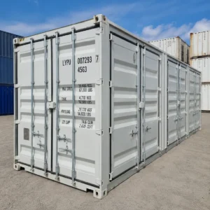 40ft One-Trip High Cube Open Side shipping container cream — Australia