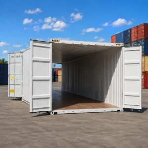 40ft sportsman's storage container double end doors interior partition — Australia