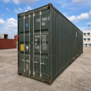 40ft used high cube wind and watertight shipping container – green, Lowood QLD