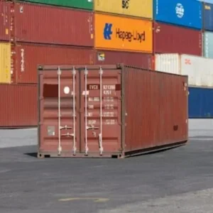 40ft used wind and watertight container – red, surface rust, Lowood QLD