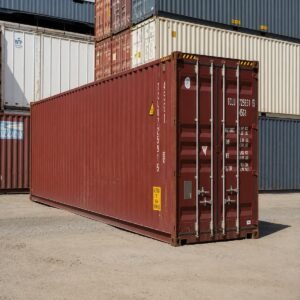 45ft used high cube wind and watertight shipping container for sale - stock ref 2557, direct ship, colour varies, 86m3, 9'6 height, Lowood QLD, Australia