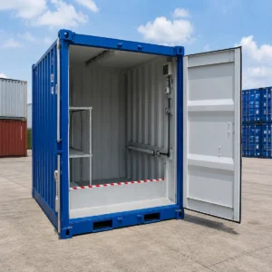 8ft raised bunded storage container, blue, Lowood QLD