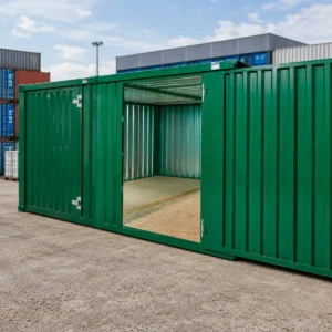 3m x 4.2m side-linked flat-pack container bundle green powder-coated — Australia