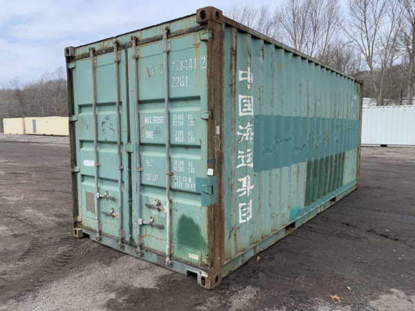 20′ x 8′ x 8.5′ Tall– **AS IS**Door Seals Show Light** Used Shipping / Storage Container – Green