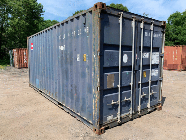 20′ x 8′ x 8.5′ Tall –Used Shipping / Storage Container-Wind and Watertight – Blue