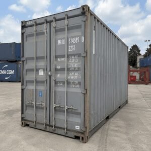 Used 20ft high cube container, 9ft 6in tall, wind and watertight, doors closed for sale in Australia.