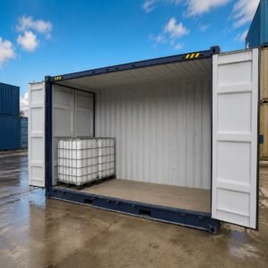 20ft HC chemical IBC storage container with side doors — 16 × 1,000L IBCs — Australia