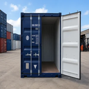 10ft blue one trip shipping container RAL 5013 new ISO certified CSC plated for sale in Australia.